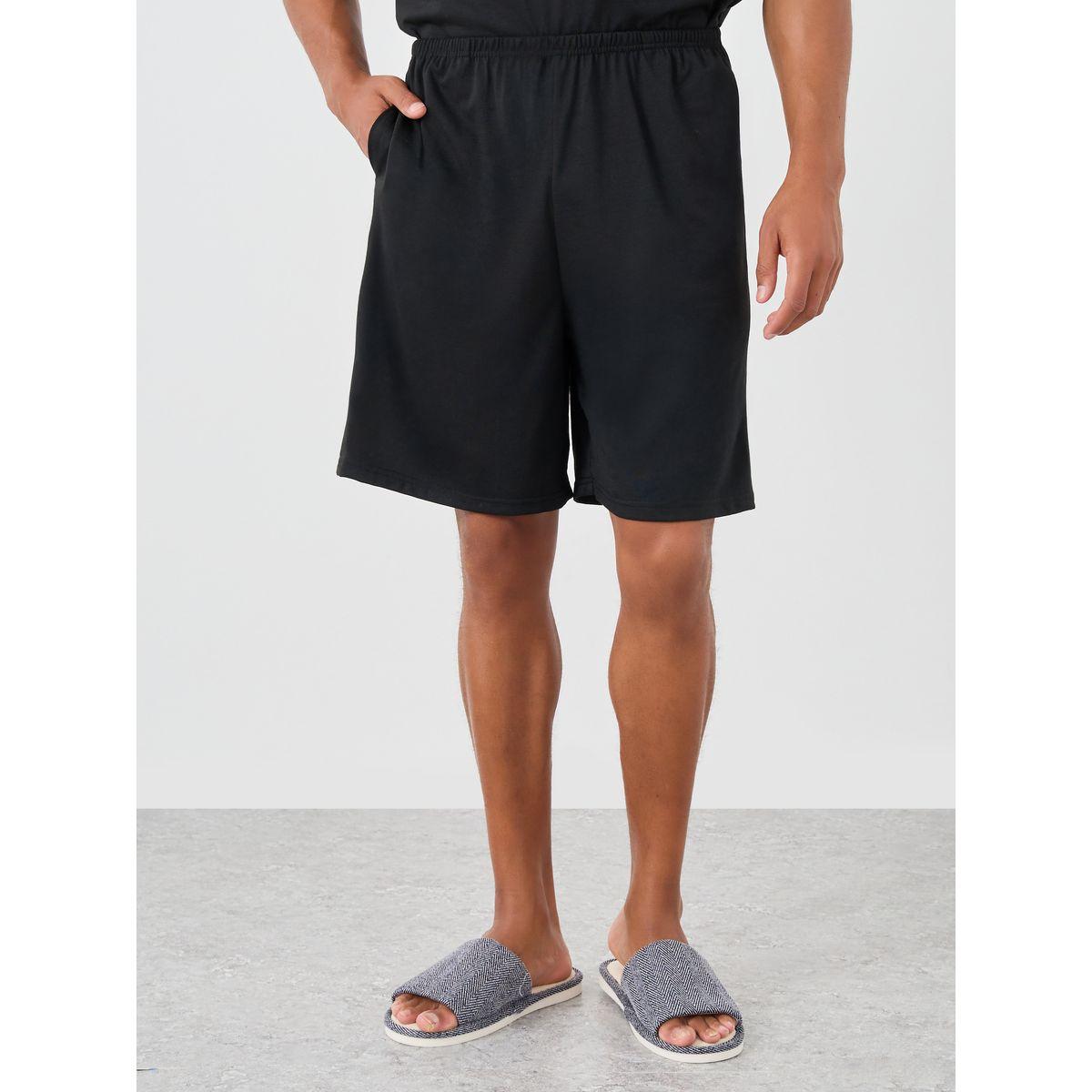 Styli Sloan Print Round Neck T-Shirt and Shorts Pyjama Set-men-clothing-nightwear-sets-image-4