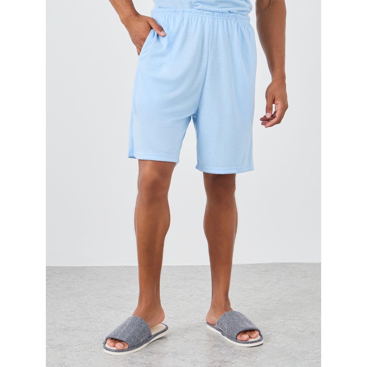 Styli Sloan Print Round Neck T-Shirt and Shorts Pyjama Set-men-clothing-nightwear-sets-image-4