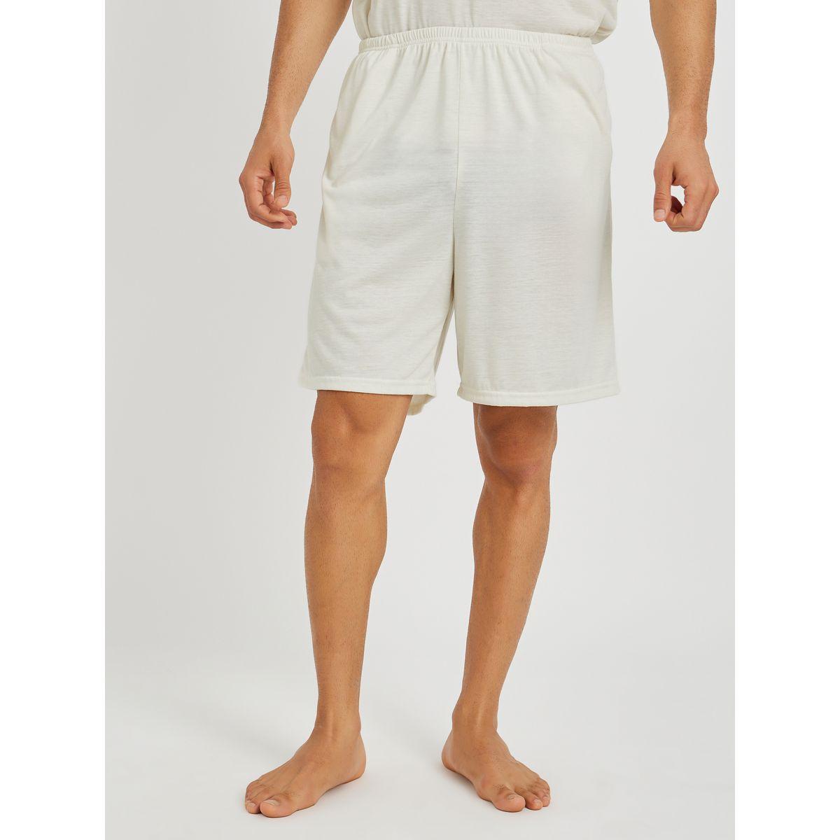 Styli Minimal Print T-Shirt and Shorts Pyjama Set-men-clothing-nightwear-sets-image-4