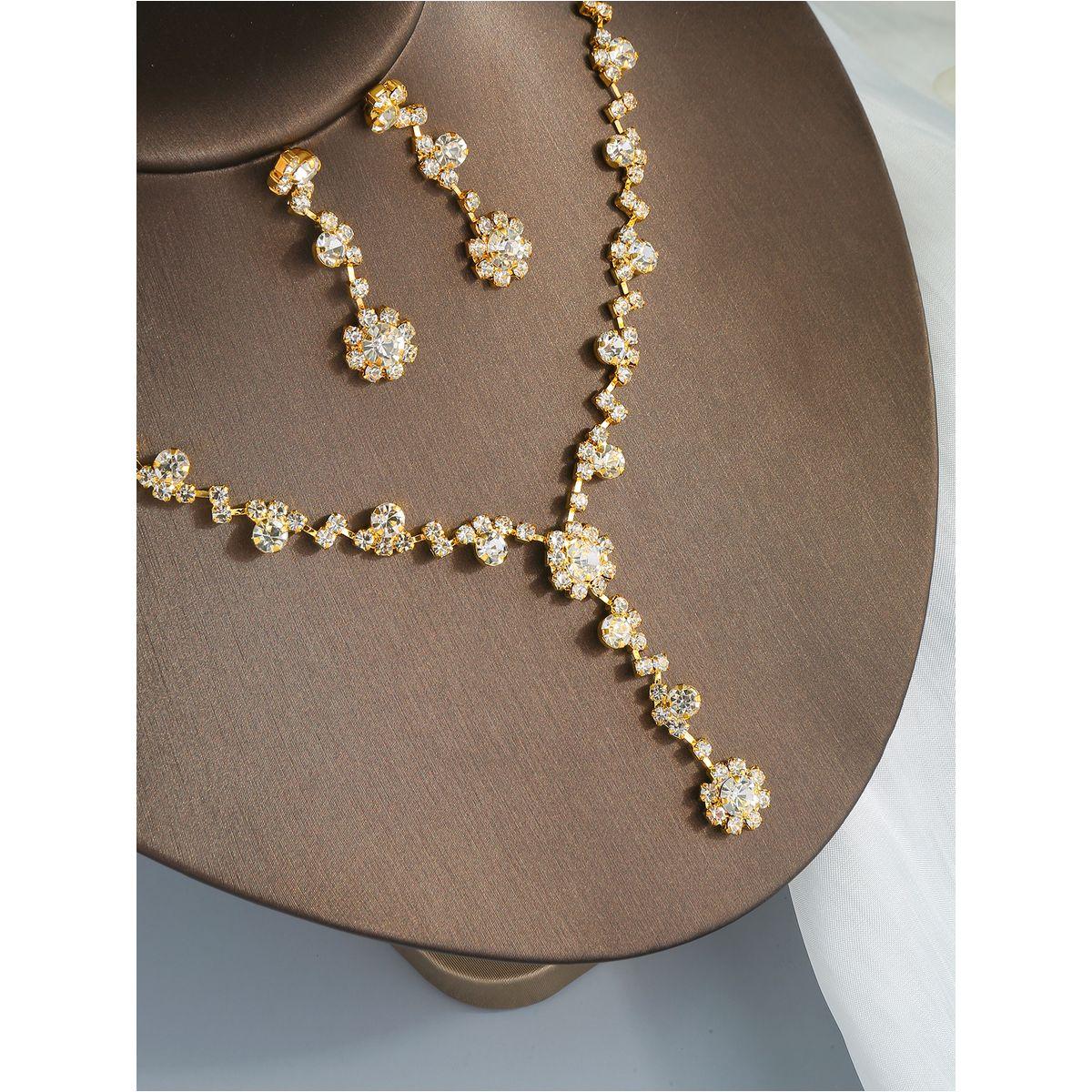 طقم من 4 - قلادة وسوار يد مع أقراط وخاتم-women-watchesandjewellery-jewellery-jewellerysets-image-5