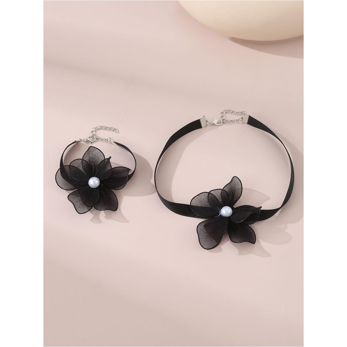Styli Set of 2 - Flower Necklace and Bracelet-women-watchesandjewellery-jewellery-jewellerysets-image-5