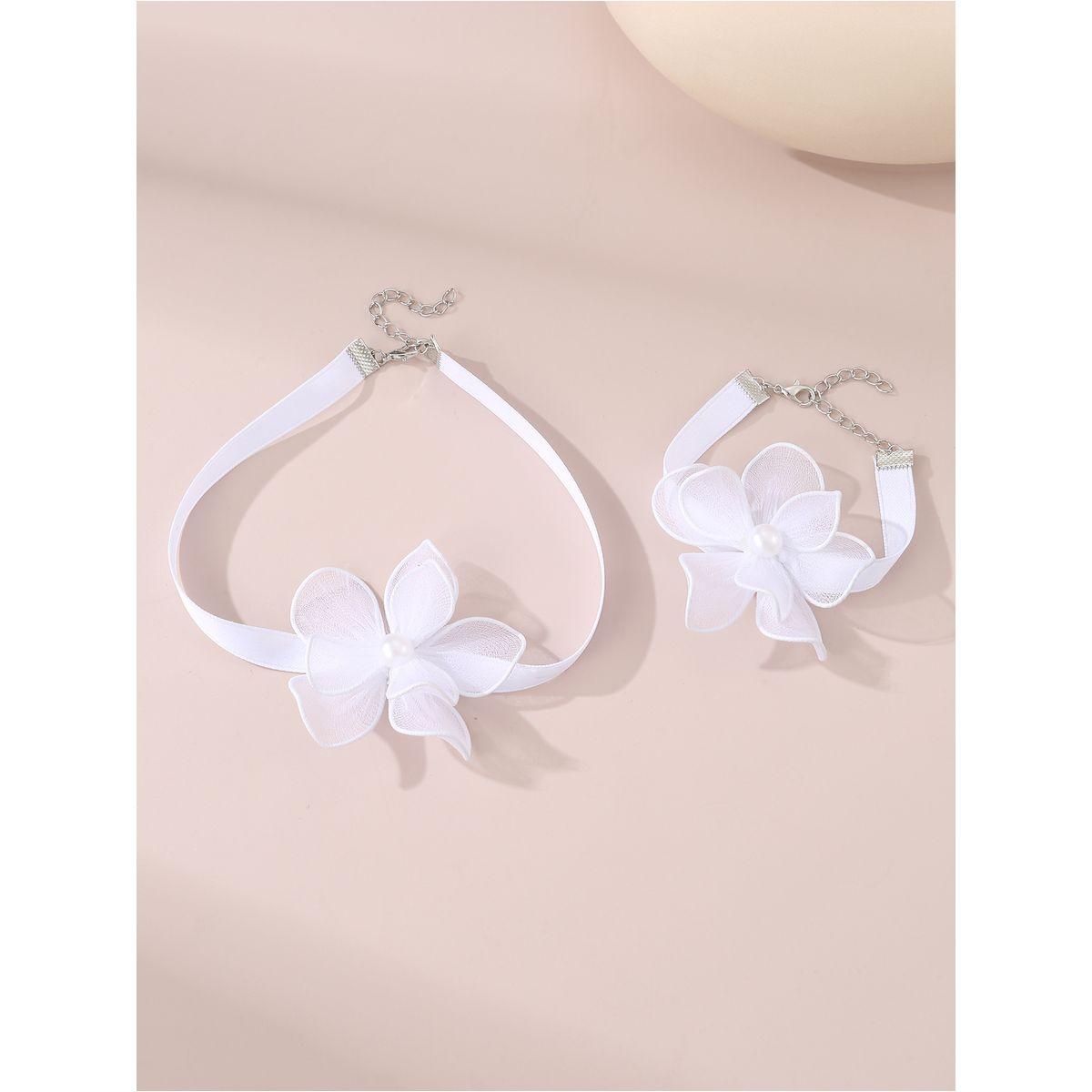 Styli Set of 2 - Flower Necklace and Bracelet-women-watchesandjewellery-jewellery-jewellerysets-image-4