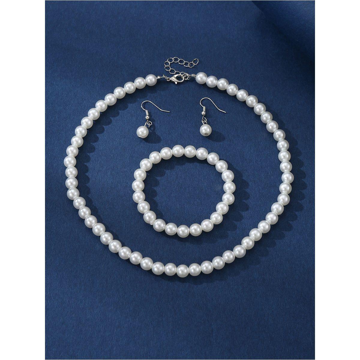 طقم من 3 - قلادة مُنمقة بلؤلؤ صناعي وسوار مع أقراط-women-watchesandjewellery-jewellery-jewellerysets-image-4