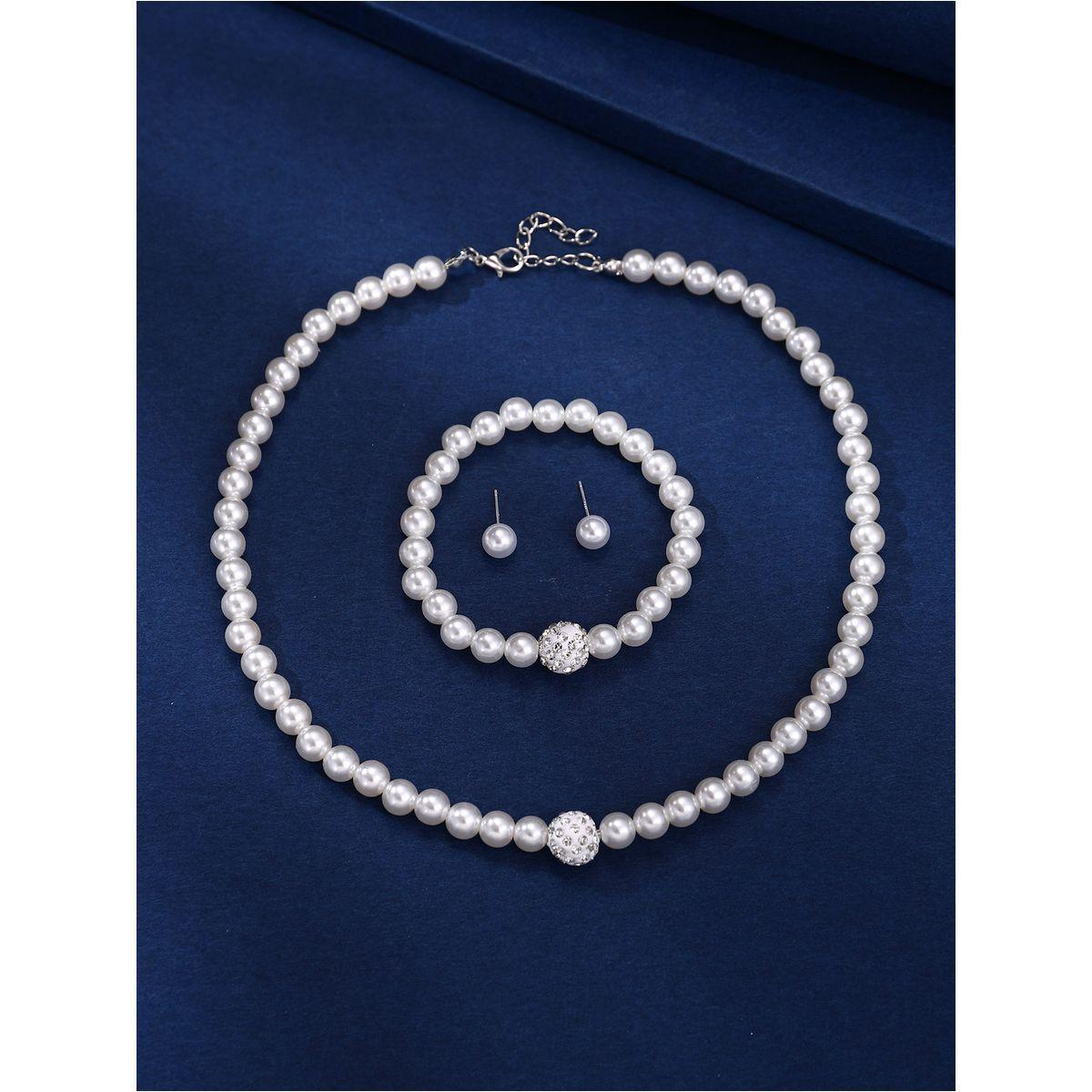 مجموعة من 3 اقراط وسوار يد مع عقد كاجوال-women-watchesandjewellery-jewellery-jewellerysets-image-4
