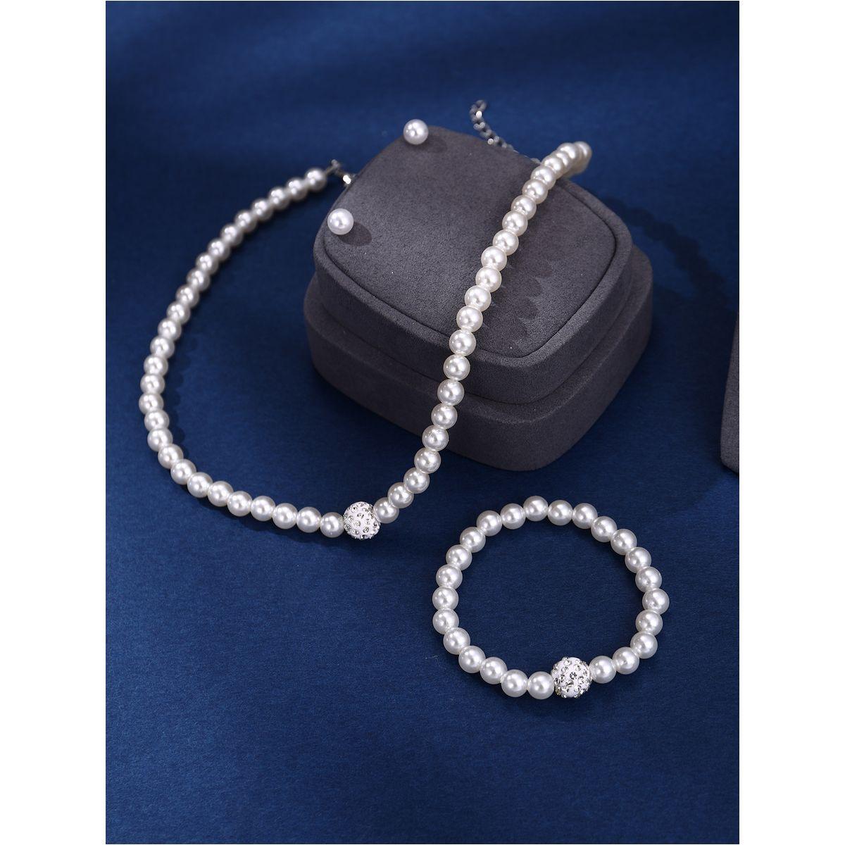مجموعة من 3 اقراط وسوار يد مع عقد كاجوال-women-watchesandjewellery-jewellery-jewellerysets-image-5