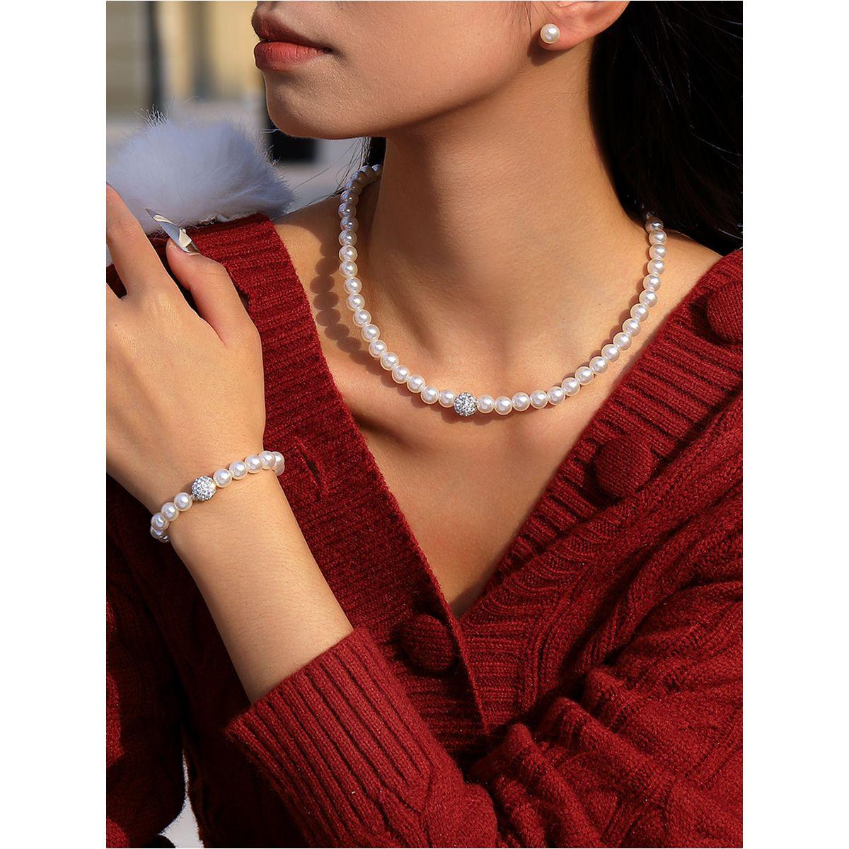 مجموعة من 3 اقراط وسوار يد مع عقد كاجوال-women-watchesandjewellery-jewellery-jewellerysets-image-6