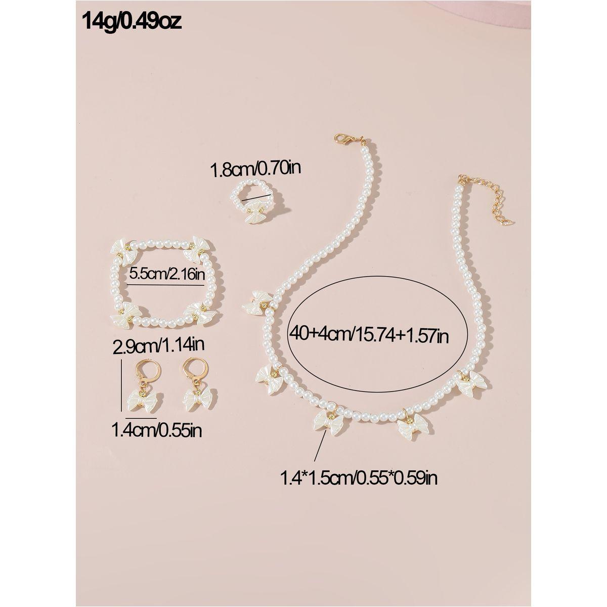 طقم من 4 - قلادة وسوار يد مع أقراط وخاتم-women-watchesandjewellery-jewellery-jewellerysets-image-6
