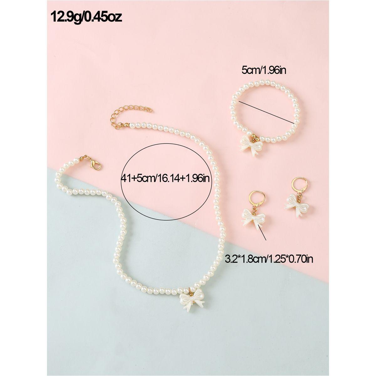 طقم من 3 - قلادة وسوار يد مع أقراط-women-watchesandjewellery-jewellery-jewellerysets-image-5