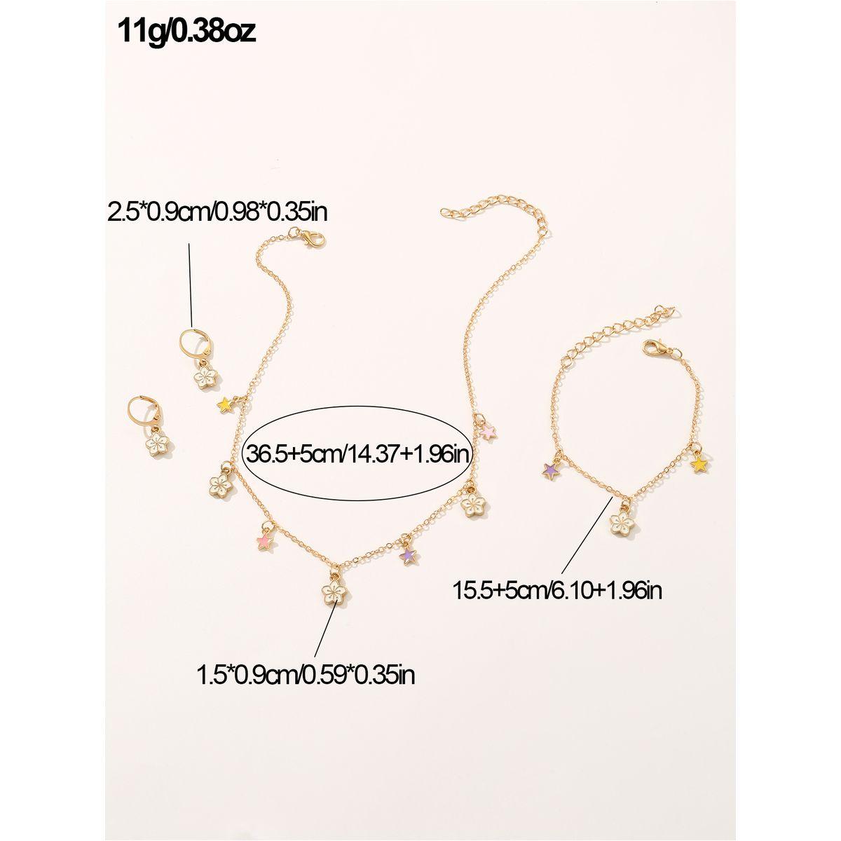 مجموعة من 4 عقد وسوار يد مع اقراط-women-watchesandjewellery-jewellery-jewellerysets-image-6
