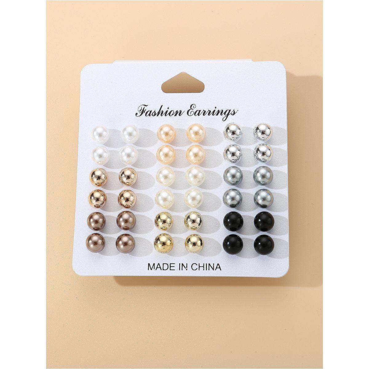 مجموعة من 18 اقراط كاجوال-women-watchesandjewellery-jewellery-earrings-image-5