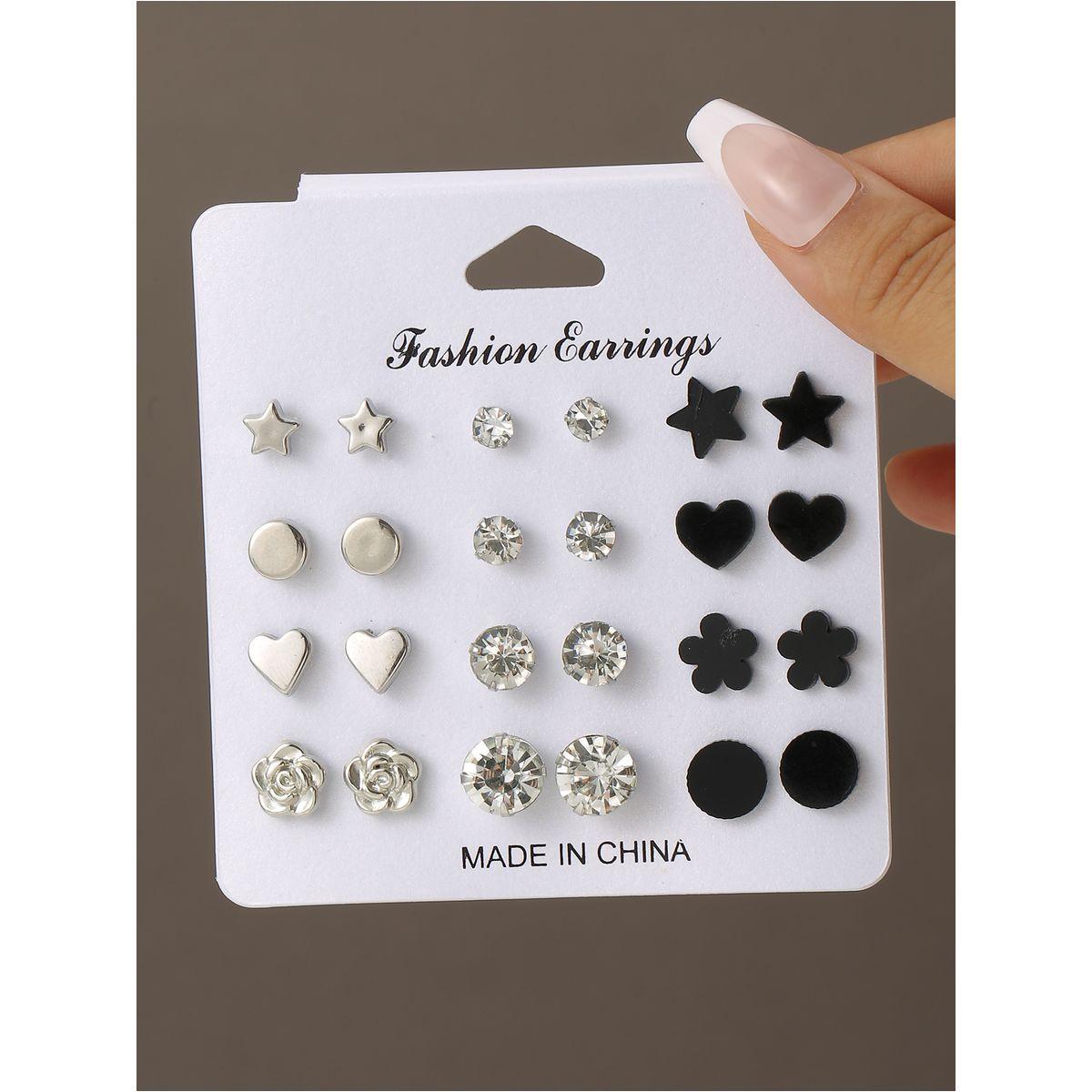 Styli Set of 12 - Assorted Earrings-women-watchesandjewellery-jewellery-earrings-image-5