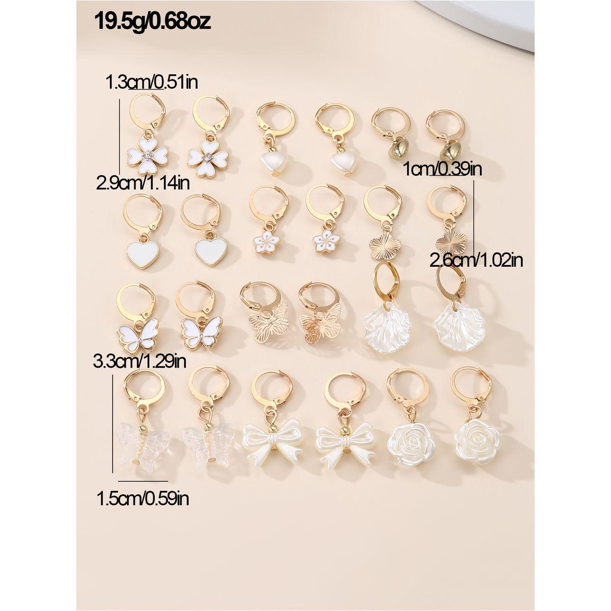مجموعة من 12 اقراط اذن-women-watchesandjewellery-jewellery-earrings-image-2