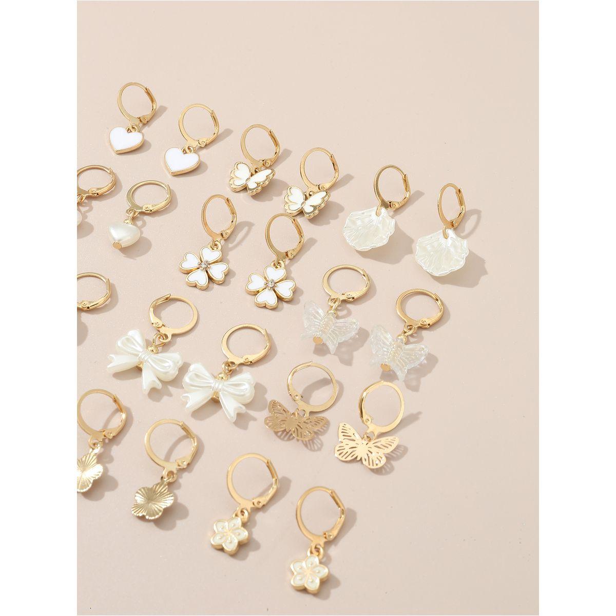 مجموعة من 12 اقراط اذن-women-watchesandjewellery-jewellery-earrings-image-6