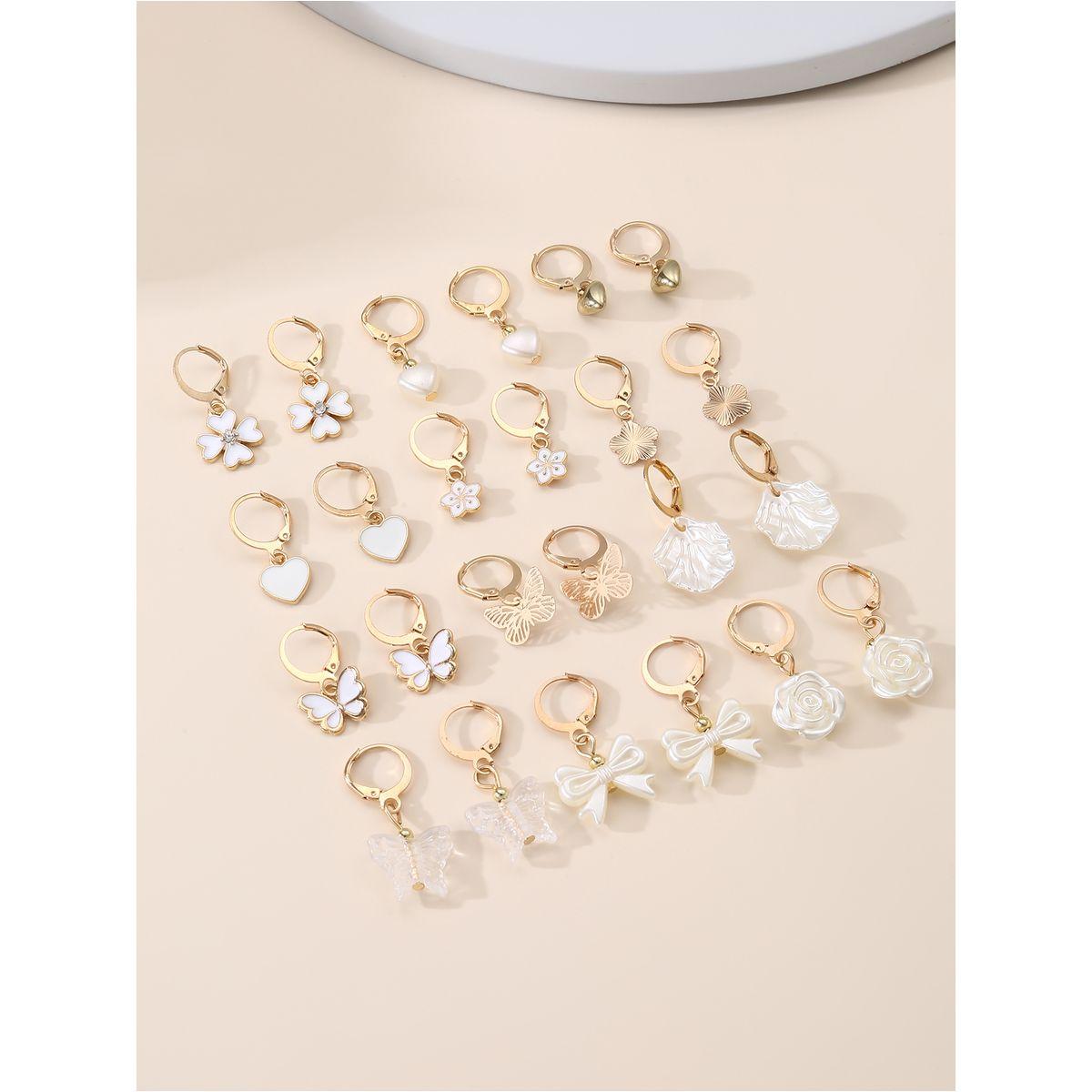 مجموعة من 12 اقراط اذن-women-watchesandjewellery-jewellery-earrings-image-7