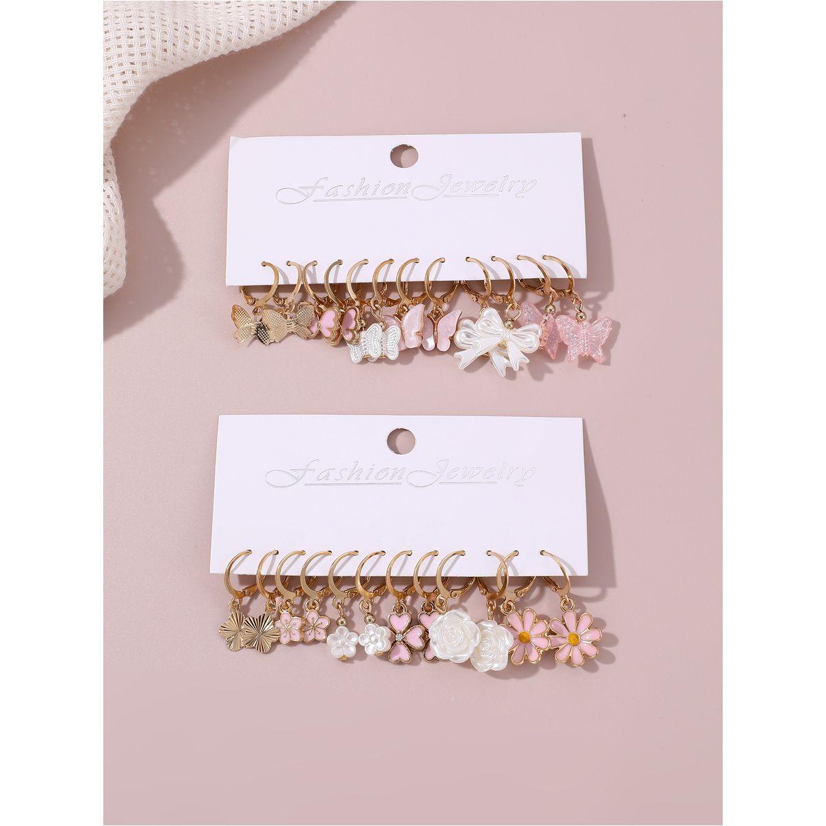 طقم من 12 - أقراط كاجوال متنوعة-women-watchesandjewellery-jewellery-earrings-image-3