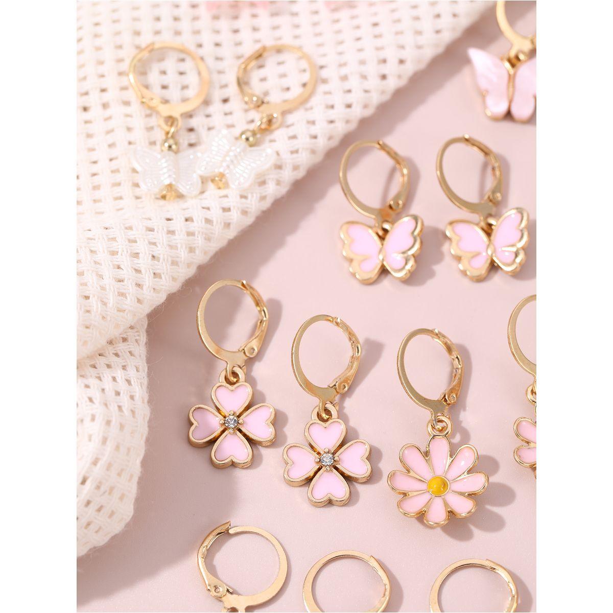 طقم من 12 - أقراط كاجوال متنوعة-women-watchesandjewellery-jewellery-earrings-image-4