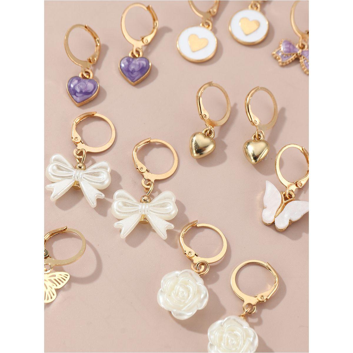 Styli Set of 12 - Assorted Pendant Earrings-women-watchesandjewellery-jewellery-earrings-image-4