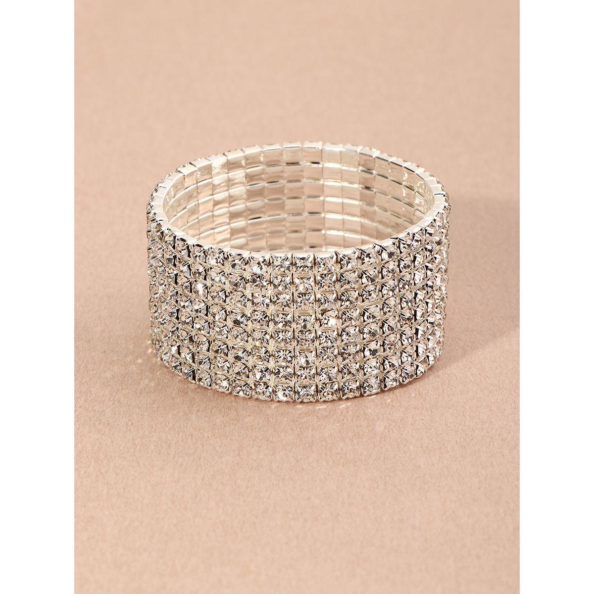 Styli Embellished Wide Cuff Bracelet-women-watchesandjewellery-jewellery-banglesandbracelets-image-3