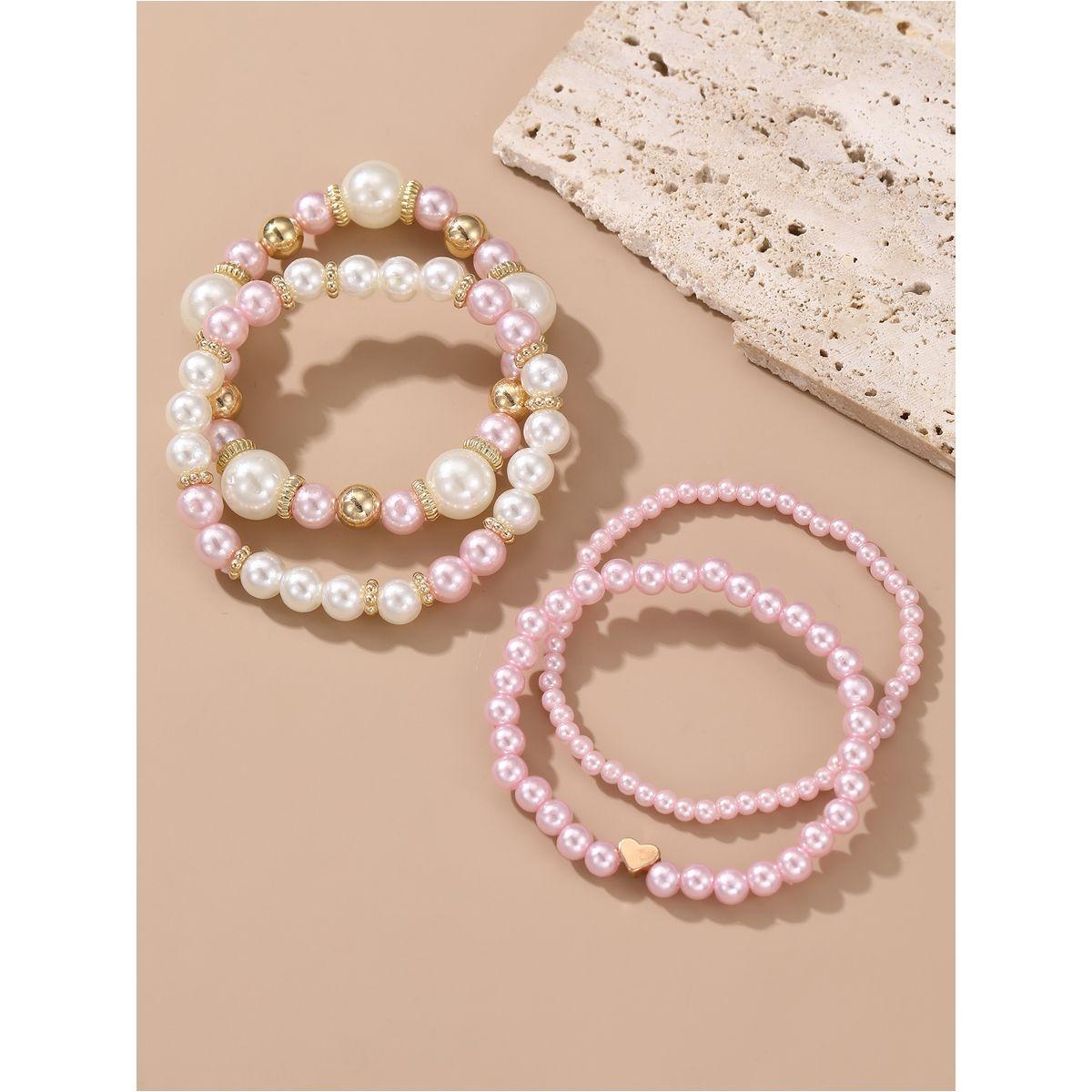 مجموعة من 4 اساور يد كاجوال-women-watchesandjewellery-jewellery-banglesandbracelets-image-1
