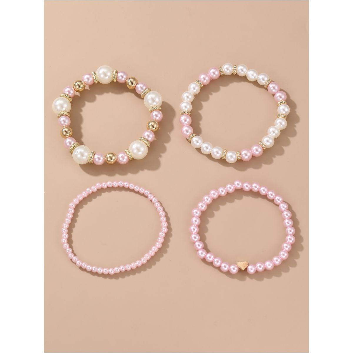مجموعة من 4 اساور يد كاجوال-women-watchesandjewellery-jewellery-banglesandbracelets-image-4