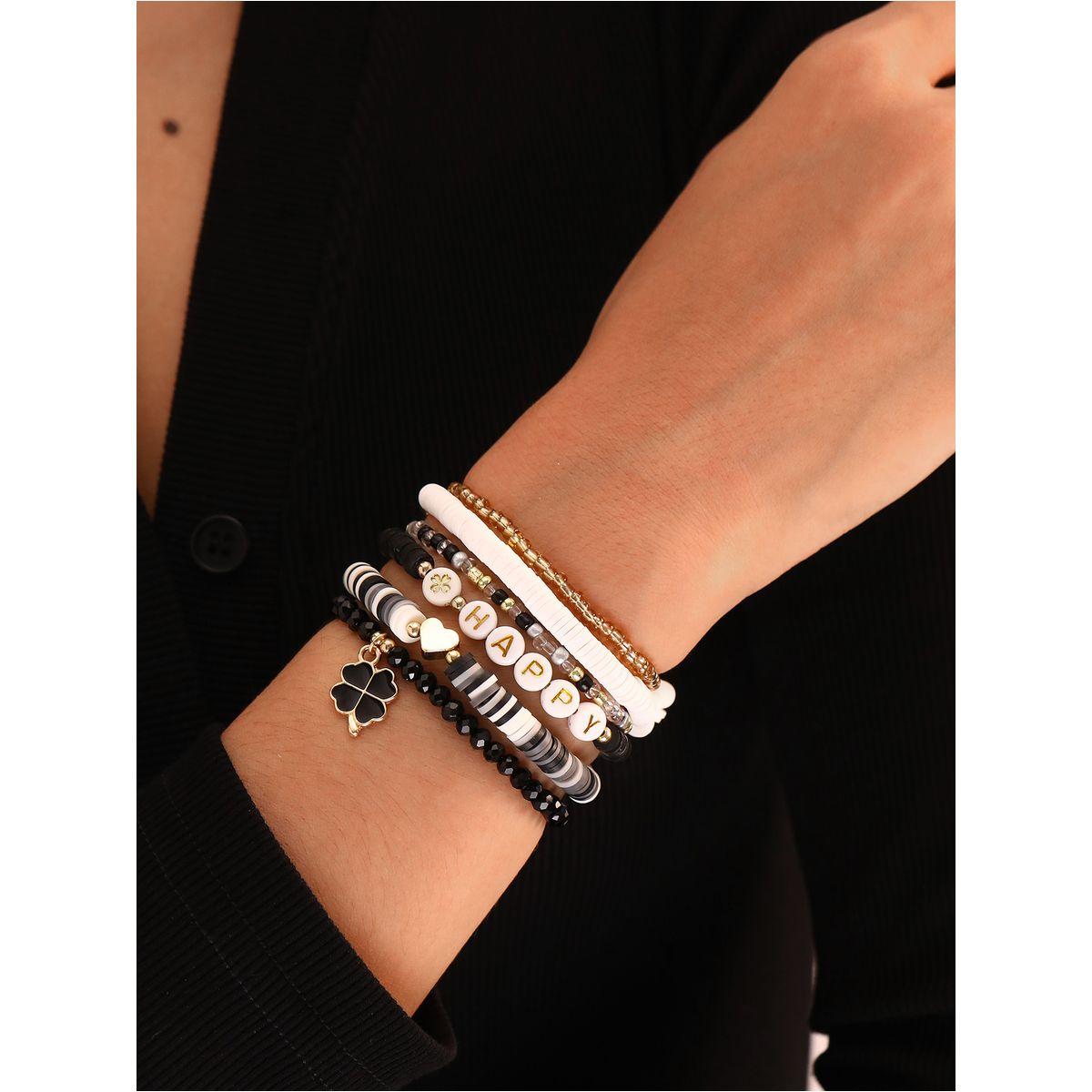 طقم من 6 - أساور يد مُنمقة بخرز-women-watchesandjewellery-jewellery-banglesandbracelets-image-7