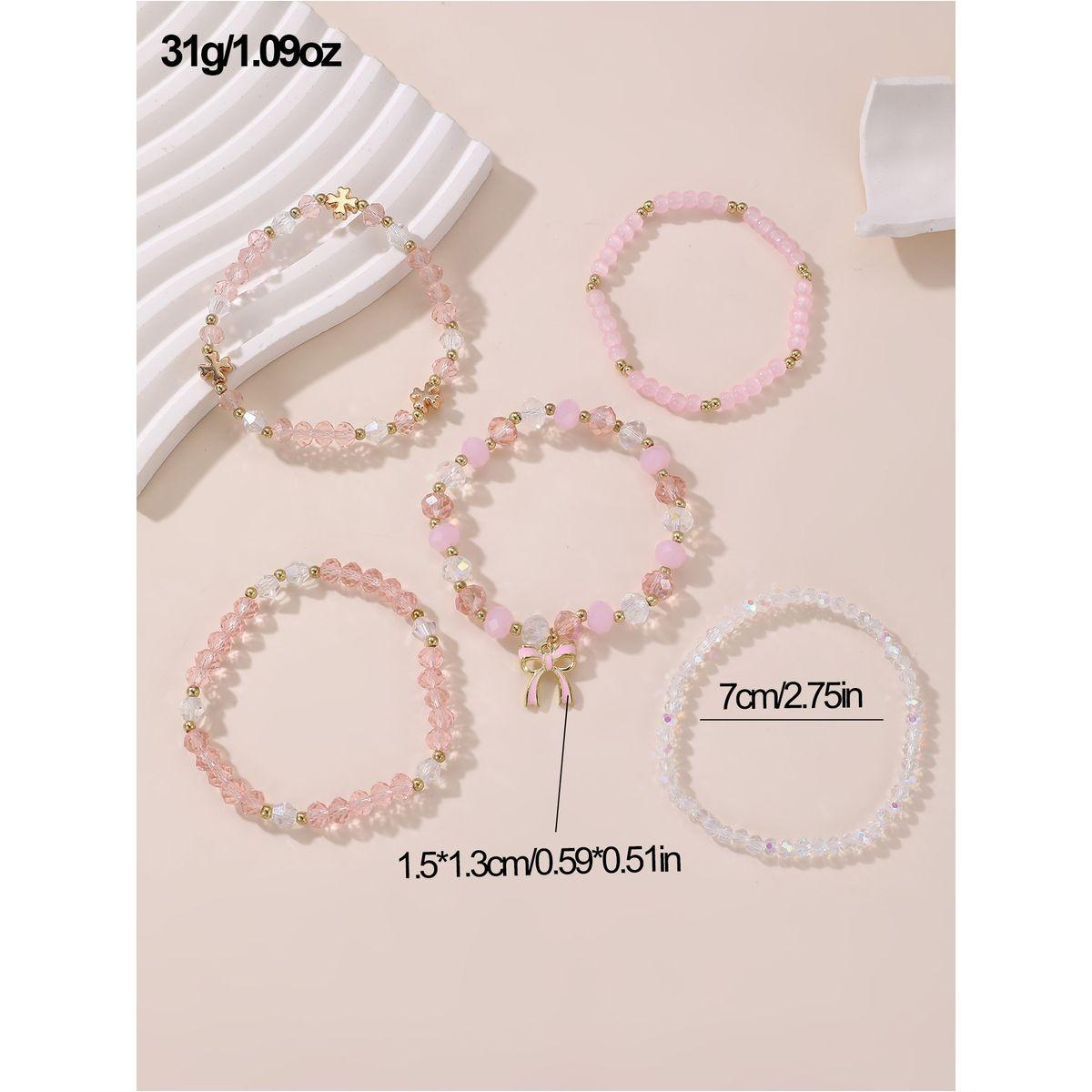 طقم من 3 - سوار يد منمق بكريستال صناعي-women-watchesandjewellery-jewellery-banglesandbracelets-image-5