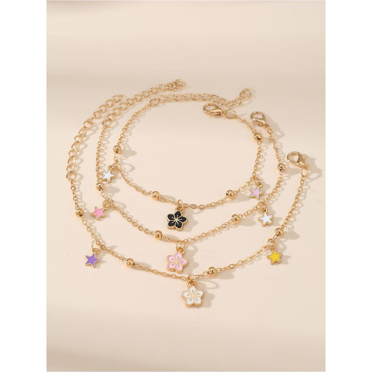 Styli Set of 3 - Flower Pendant Bracelet-women-watchesandjewellery-jewellery-banglesandbracelets-image-4