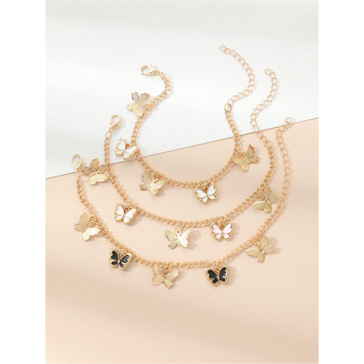 Styli Set of 3 - Butterfly Pendant Bracelet-women-watchesandjewellery-jewellery-banglesandbracelets-image-3