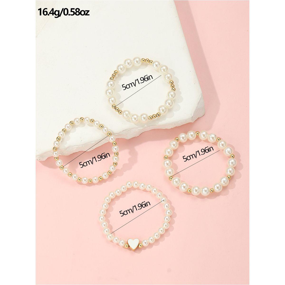 Styli Set of 4 - Faux Pearl Beaded Bracelet-women-watchesandjewellery-jewellery-banglesandbracelets-image-5
