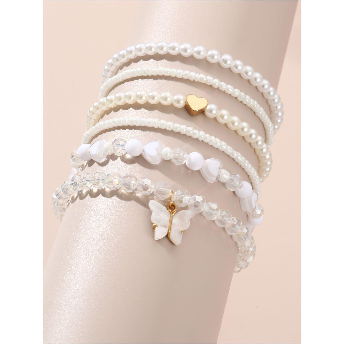 مجموعة من 6 اساور يد كاجوال-women-watchesandjewellery-jewellery-banglesandbracelets-image-1