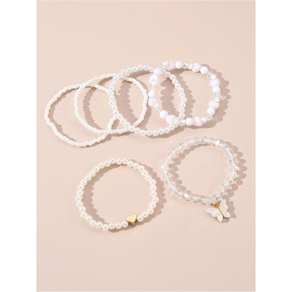 مجموعة من 6 اساور يد كاجوال-women-watchesandjewellery-jewellery-banglesandbracelets-image-3