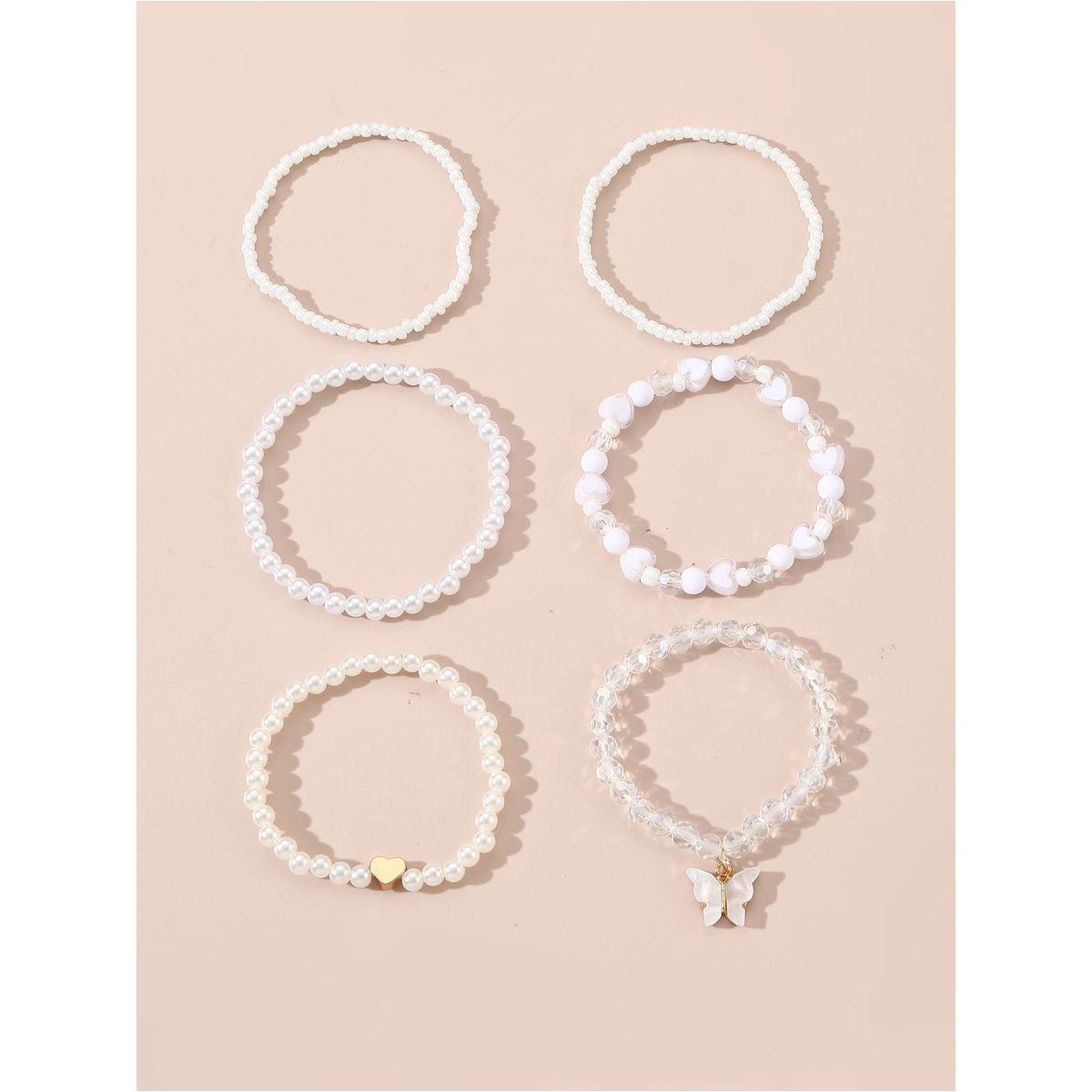 مجموعة من 6 اساور يد كاجوال-women-watchesandjewellery-jewellery-banglesandbracelets-image-4