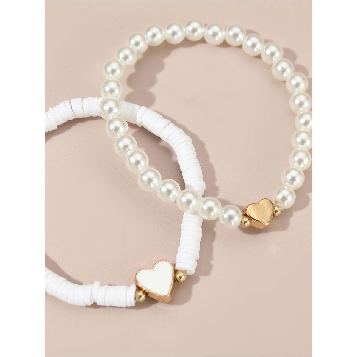 مجموعة من 5 - سوار يد منمق بخرز-women-watchesandjewellery-jewellery-banglesandbracelets-image-5
