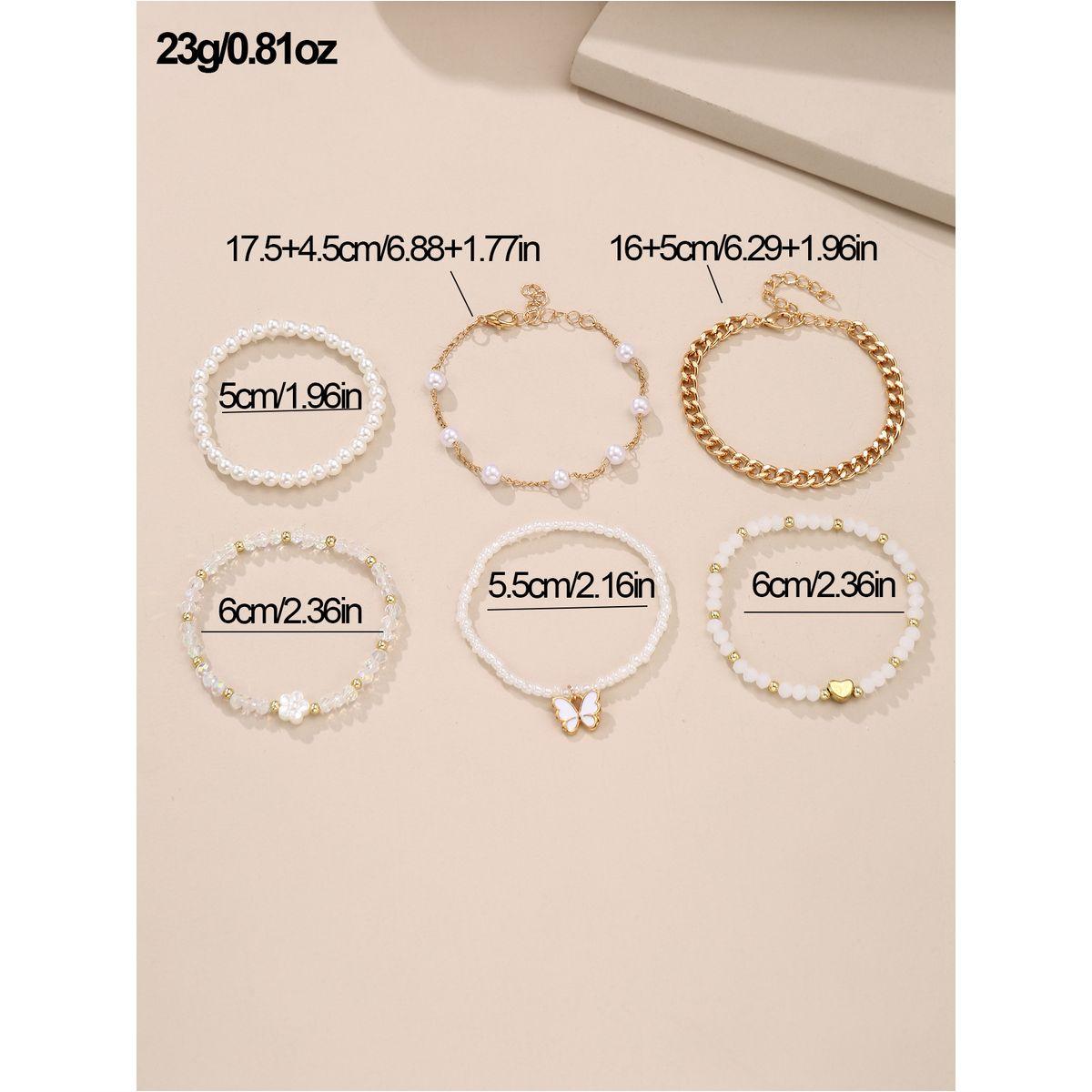 مجموعة من 6 اساور يد كاجوال-women-watchesandjewellery-jewellery-banglesandbracelets-image-6