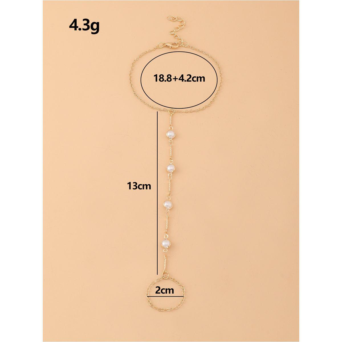 خلخال منمق بلؤلؤ صناعي-women-watchesandjewellery-jewellery-anklets-image-1