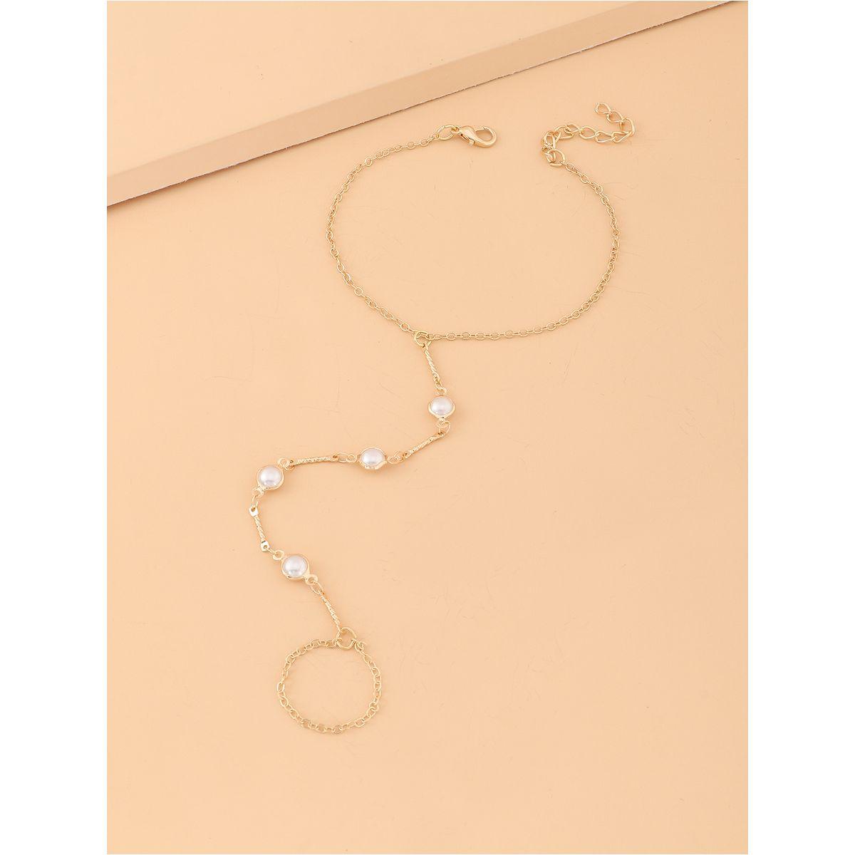 خلخال منمق بلؤلؤ صناعي-women-watchesandjewellery-jewellery-anklets-image-3