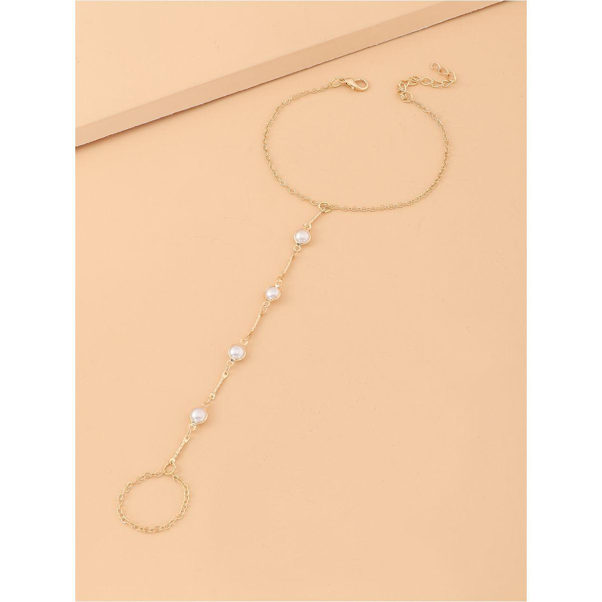خلخال منمق بلؤلؤ صناعي-women-watchesandjewellery-jewellery-anklets-image-5