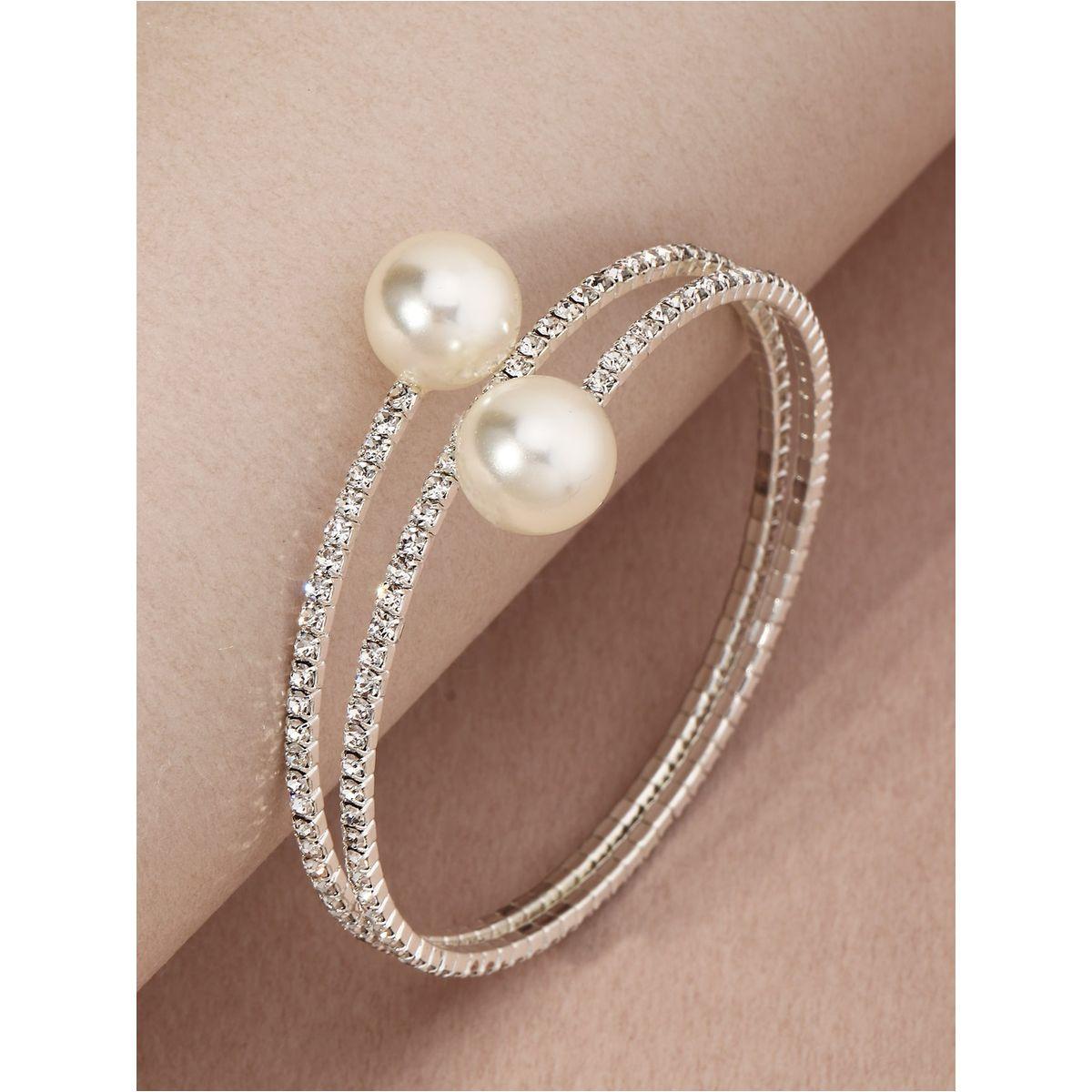 سوار يد بانجل مزين بلؤلؤ صناعي-women-watchesandjewellery-jewellery-banglesandbracelets-image-2
