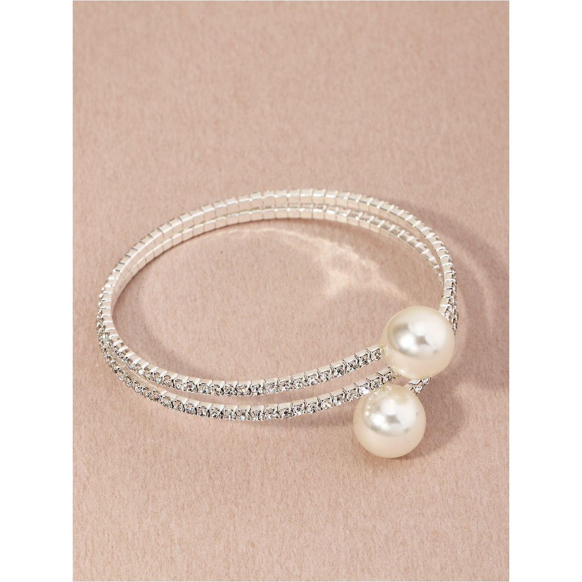 Styli Embellished Faux Pearl Bangle-women-watchesandjewellery-jewellery-banglesandbracelets-image-4