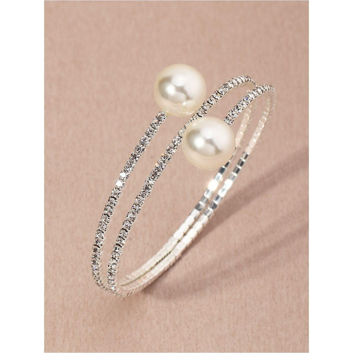 Styli Embellished Faux Pearl Bangle-women-watchesandjewellery-jewellery-banglesandbracelets-image-5