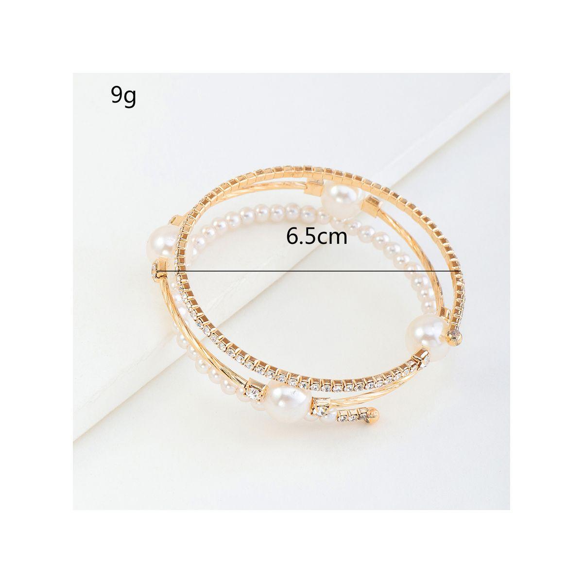 Styli Embellished Faux Pearl Bangle-women-watchesandjewellery-jewellery-banglesandbracelets-image-1