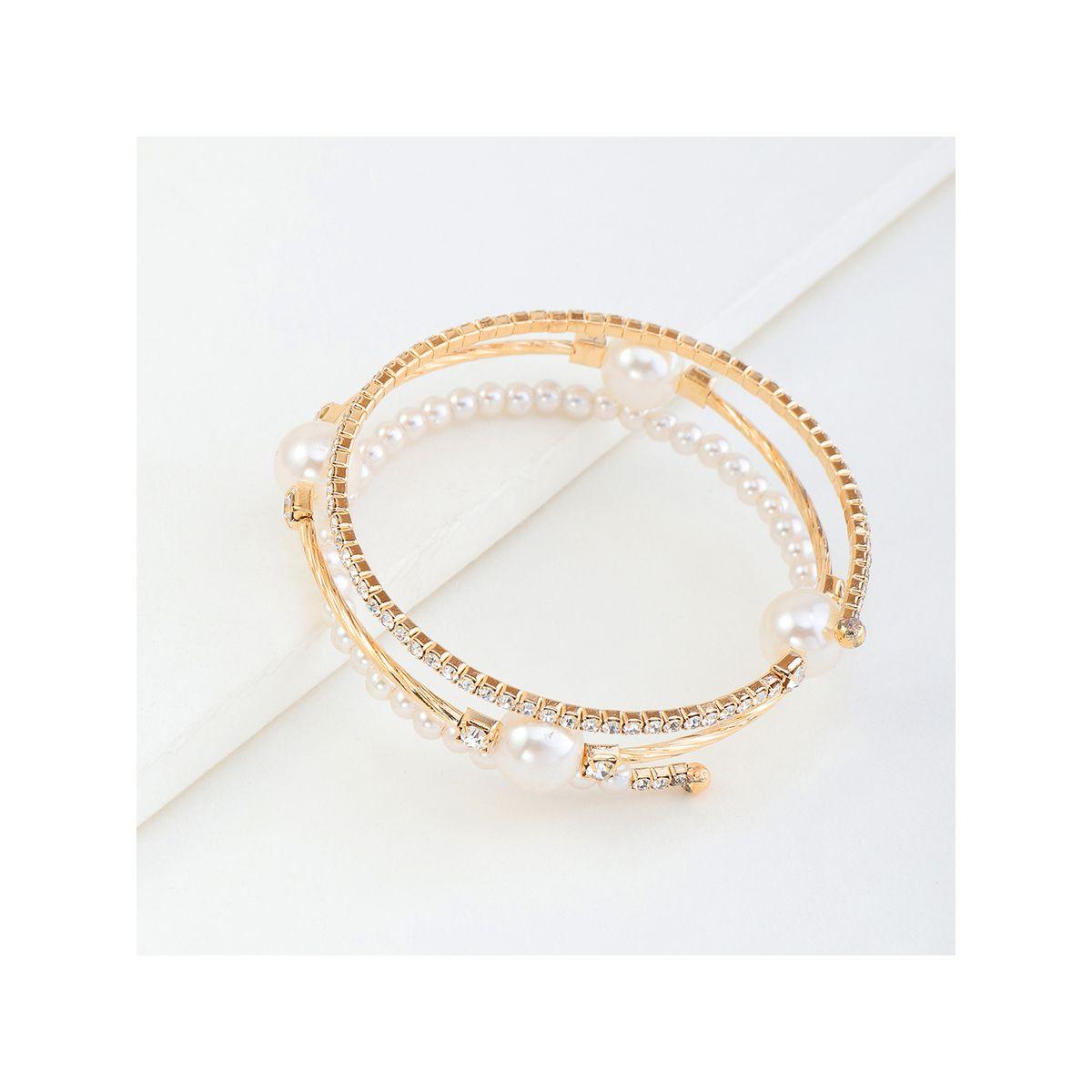Styli Embellished Faux Pearl Bangle-women-watchesandjewellery-jewellery-banglesandbracelets-image-5