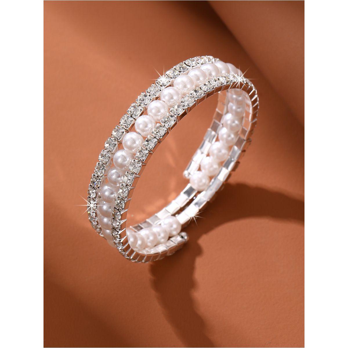 Styli Embellished Faux Pearl Bangle-women-watchesandjewellery-jewellery-banglesandbracelets-image-5
