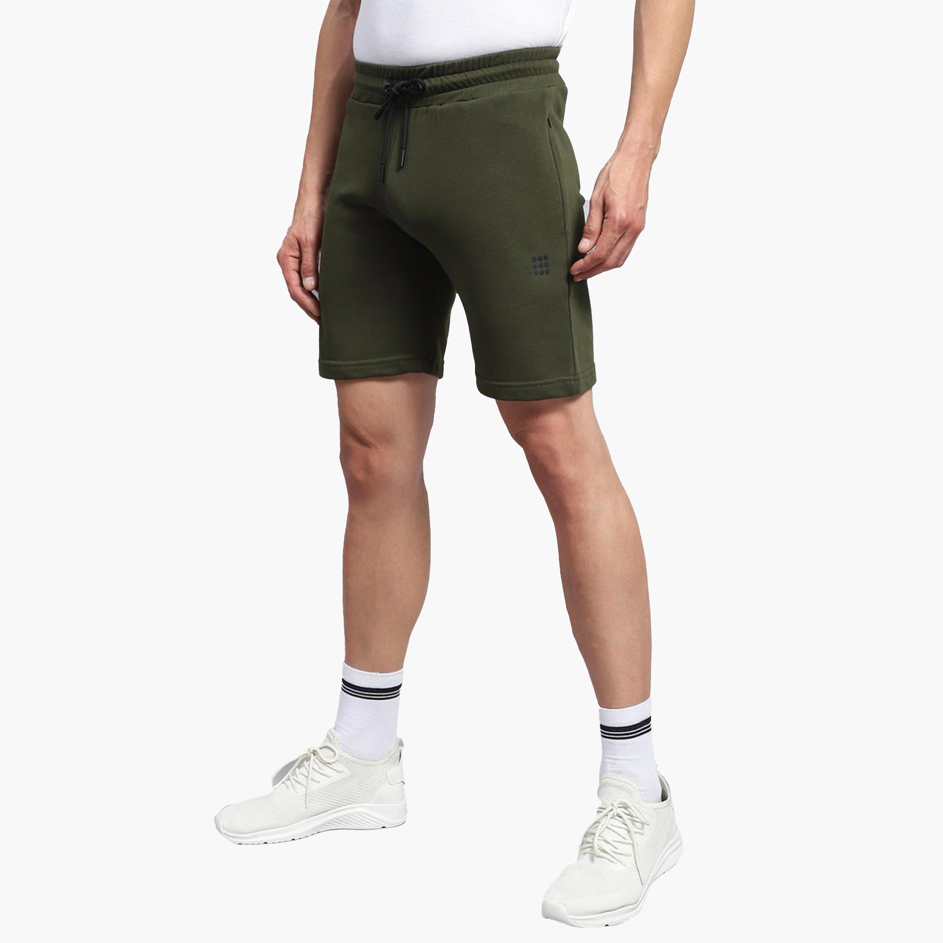 روك.ات ×ستايلي-  شورت قصير سادة أخضر للرجال-men-clothing-bottoms-shorts-image-2