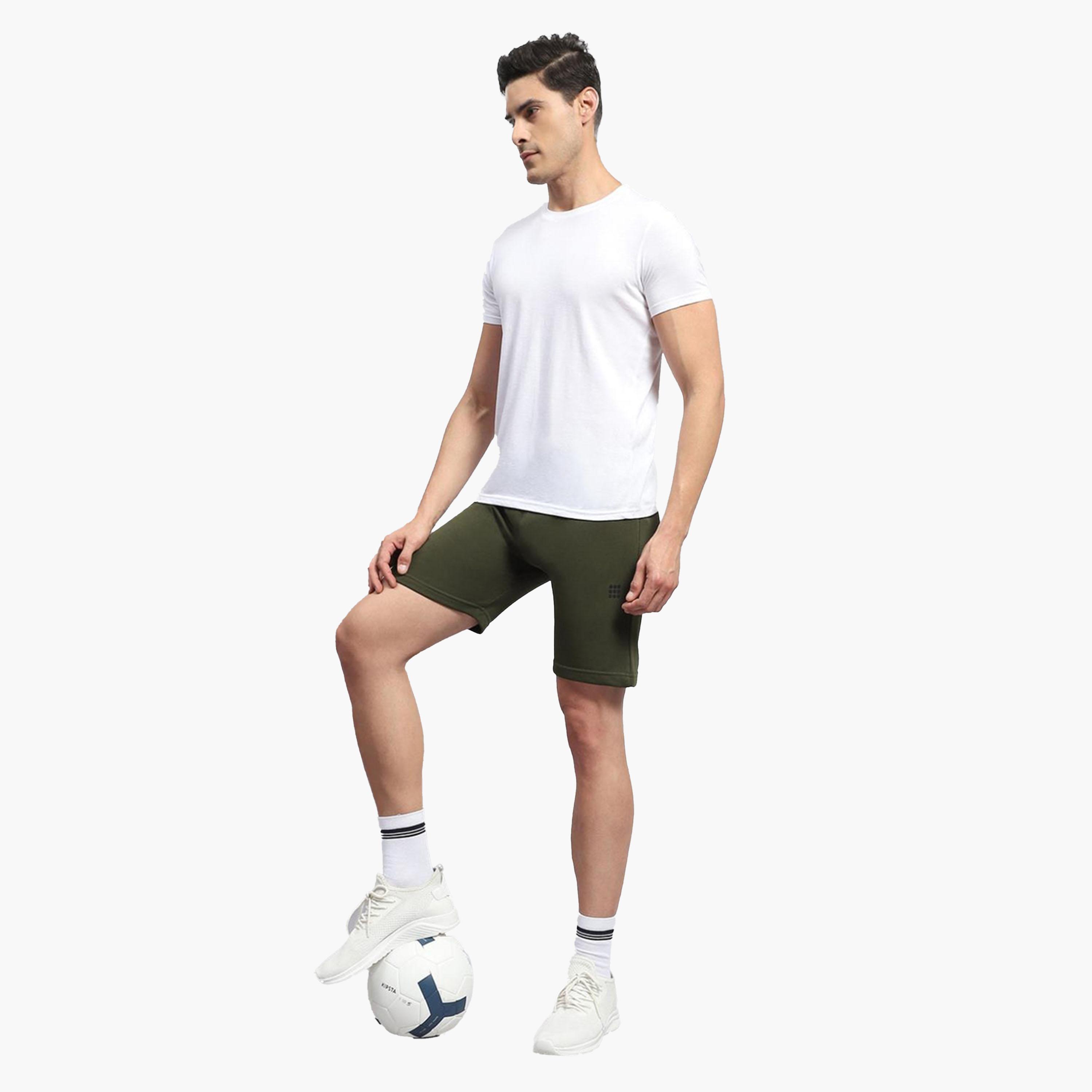 Rock.it X Styli Men Green Plain Short Shorts-men-clothing-bottoms-shorts-image-5