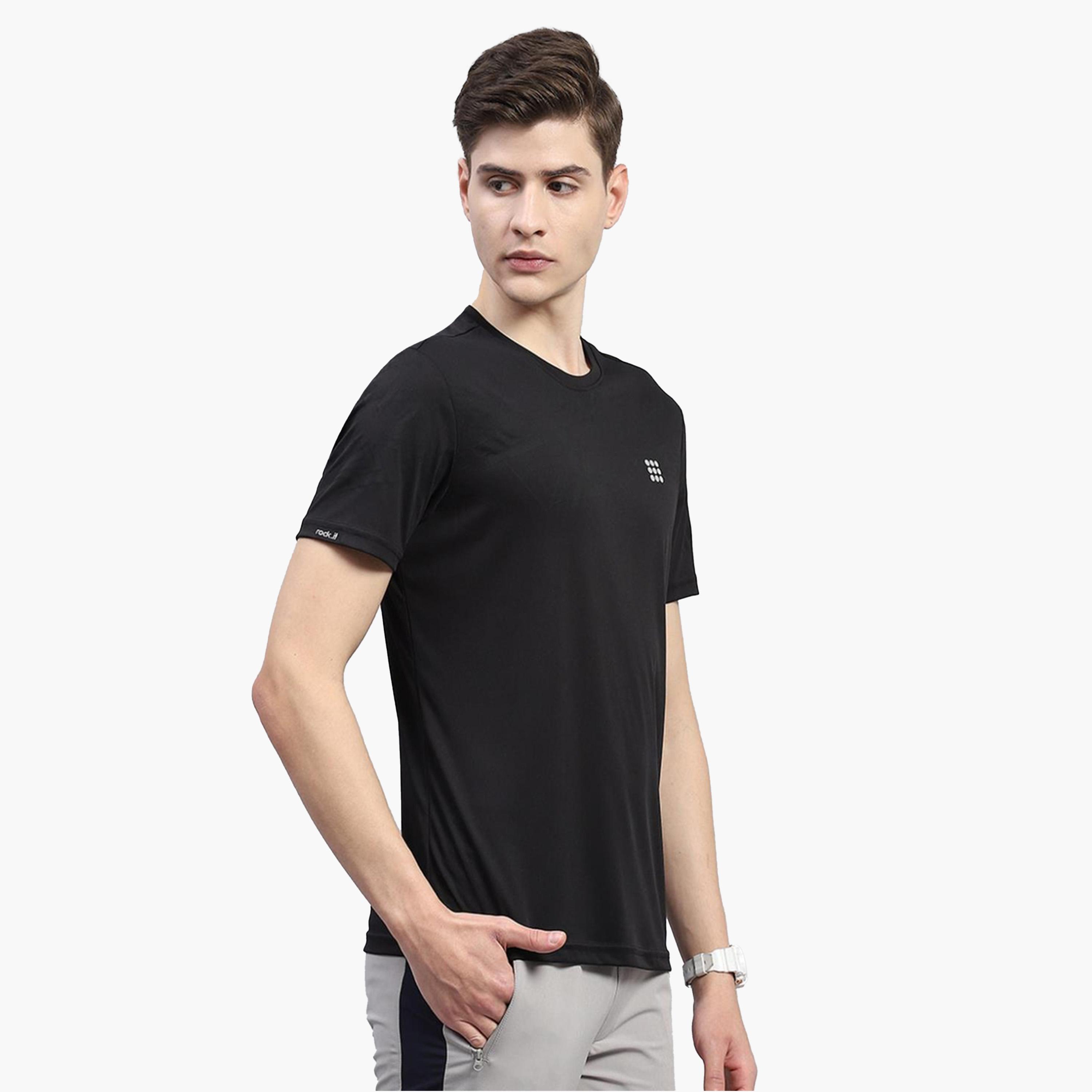 Rock.it X Styli Men Black Solid Round Neck Short Sleeves T Shirt-men-clothing-tshirtsandpolos-tshirts-image-3