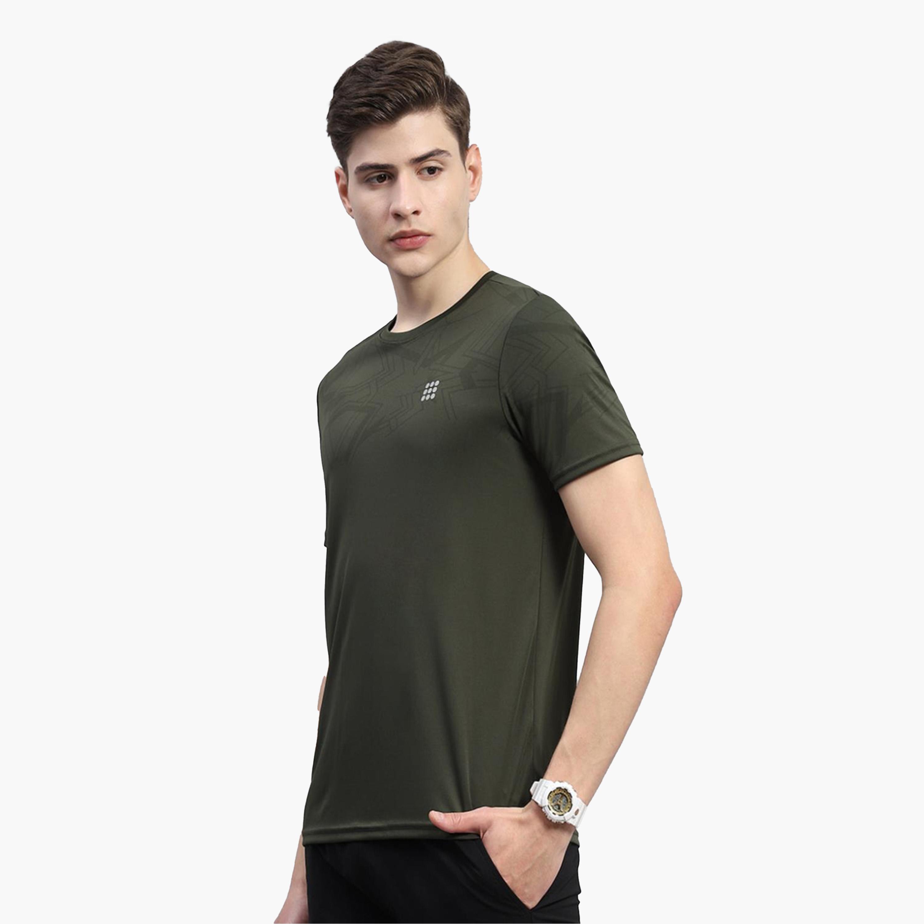 Rock.it X Styli Men Olive Solid Round Neck Short Sleeves T-Shirt-men-clothing-tshirtsandpolos-tshirts-image-2