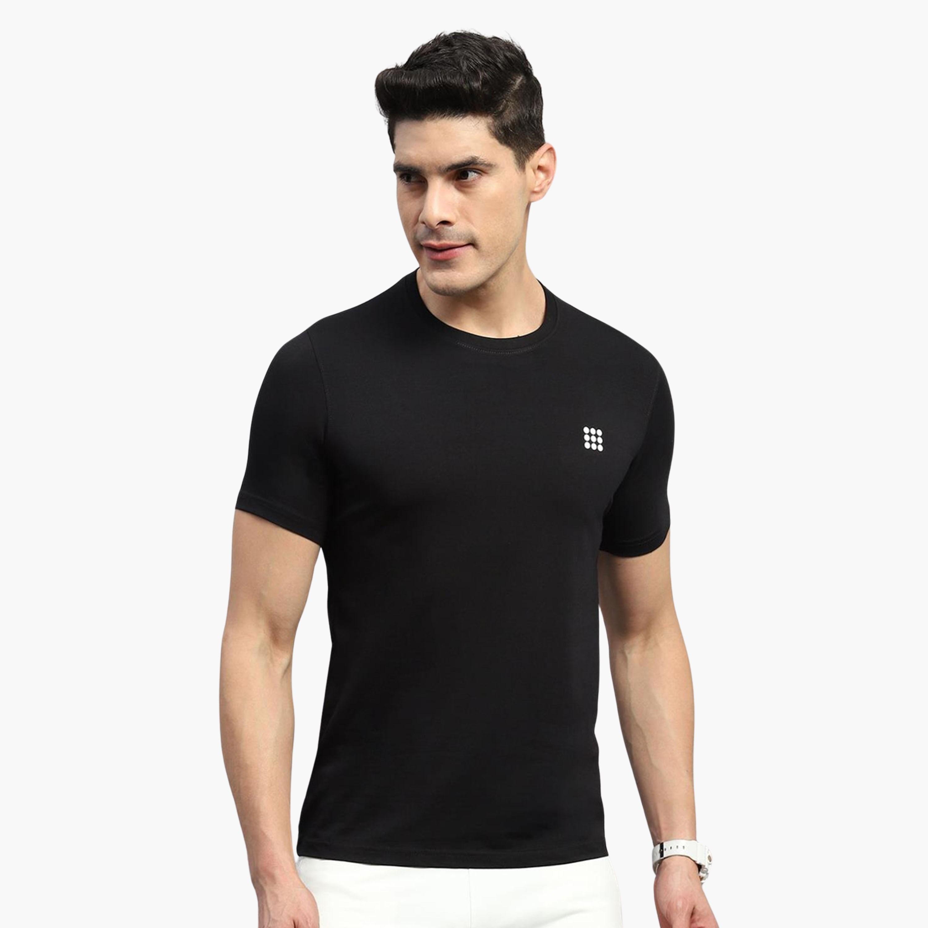Rock.it X Styli Men Black Solid Round Neck T Shirt-men-clothing-tshirtsandpolos-tshirts-image-1