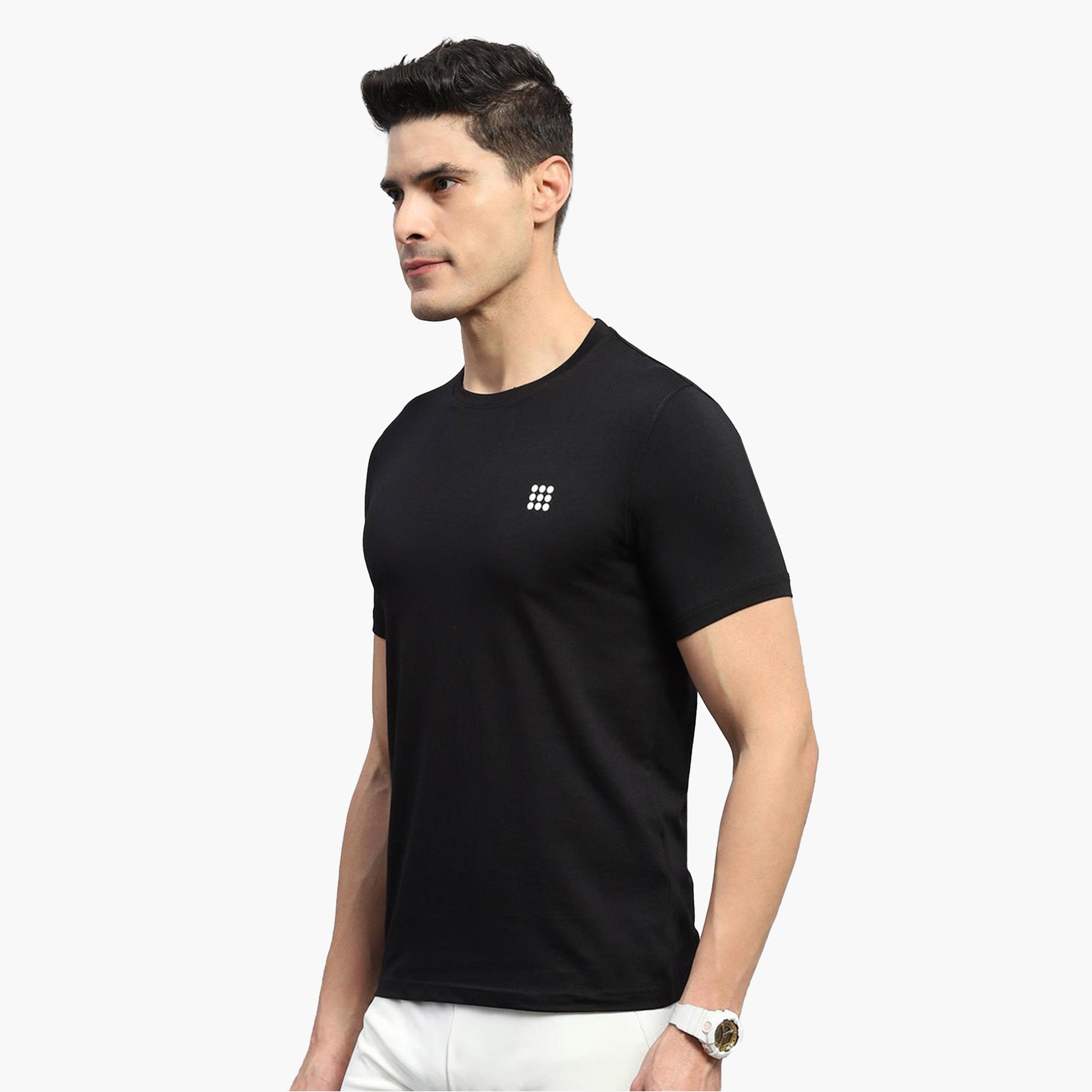 روك.ات ×ستايلي-  تي شيرت رجالي أسود سادة رقبة دائرية-men-clothing-tshirtsandpolos-tshirts-image-2