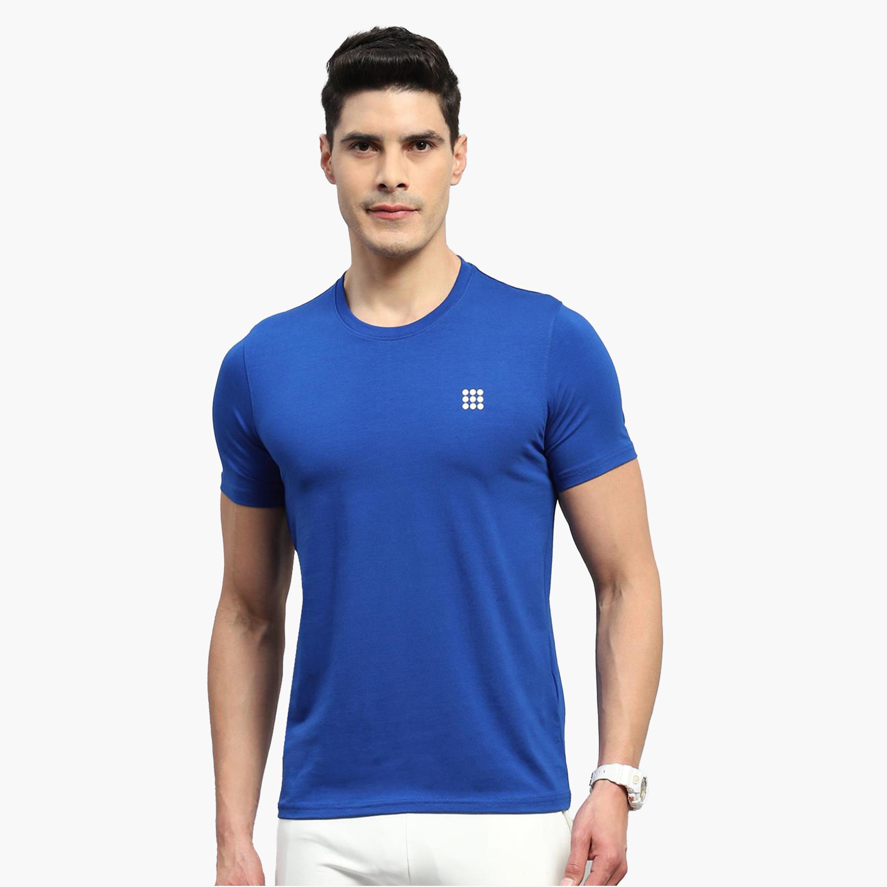 Rock.it X Styli Men Royal Blue Solid Round Neck T Shirt-men-clothing-tshirtsandpolos-tshirts-image-1
